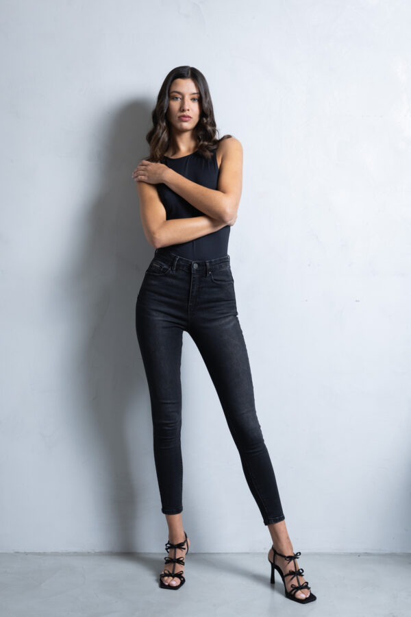 Vaqueros Skinny Negros Ajustados - Imagen 3